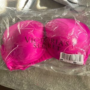 Hot pink Demi push up bra
